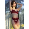 Chilirose Ensemble Florissa 4 Pièces Rouge